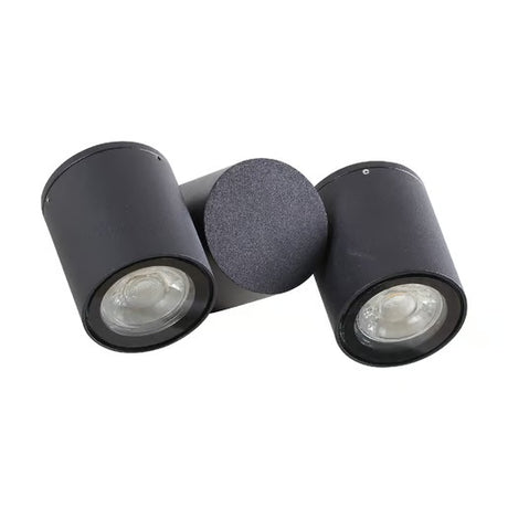 KIT DE 2 PIEZAS DE EXT MURO S/L 100-240VGU10NEGRO