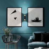 KIT DE 3 PIEZAS DE LAMPARA DE PARED 2 BASES GU10 12W 100-277V NEGRO/DORADO TECNOLITE