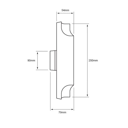 KIT DE 3 PIEZAS DE LAMPARA DE PARED 2 BASES GU10 12W 100-277V NEGRO/DORADO TECNOLITE