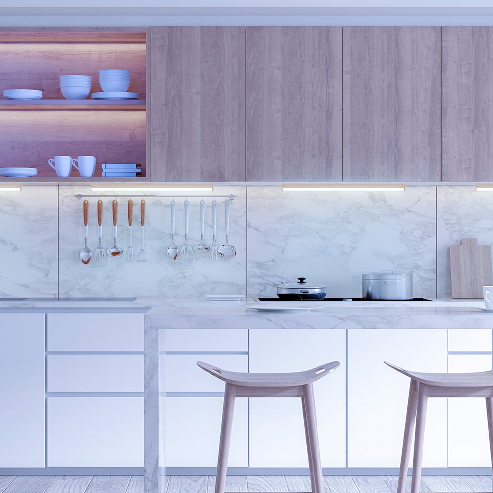 KIT DE 14 PIEZAS DE LAMPARA REGLETA LED INTERCONECTABLE 56.9CM SOBREPONER 10W LUZ DE DIA NO ATENUABLE