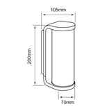 KIT DE 2 PIEZAS DE LAMPARA DE EXTERIOR LED WEZEN TECNOLITE PARA SOBREPONER 10W LUZ SUAVE CALIDA