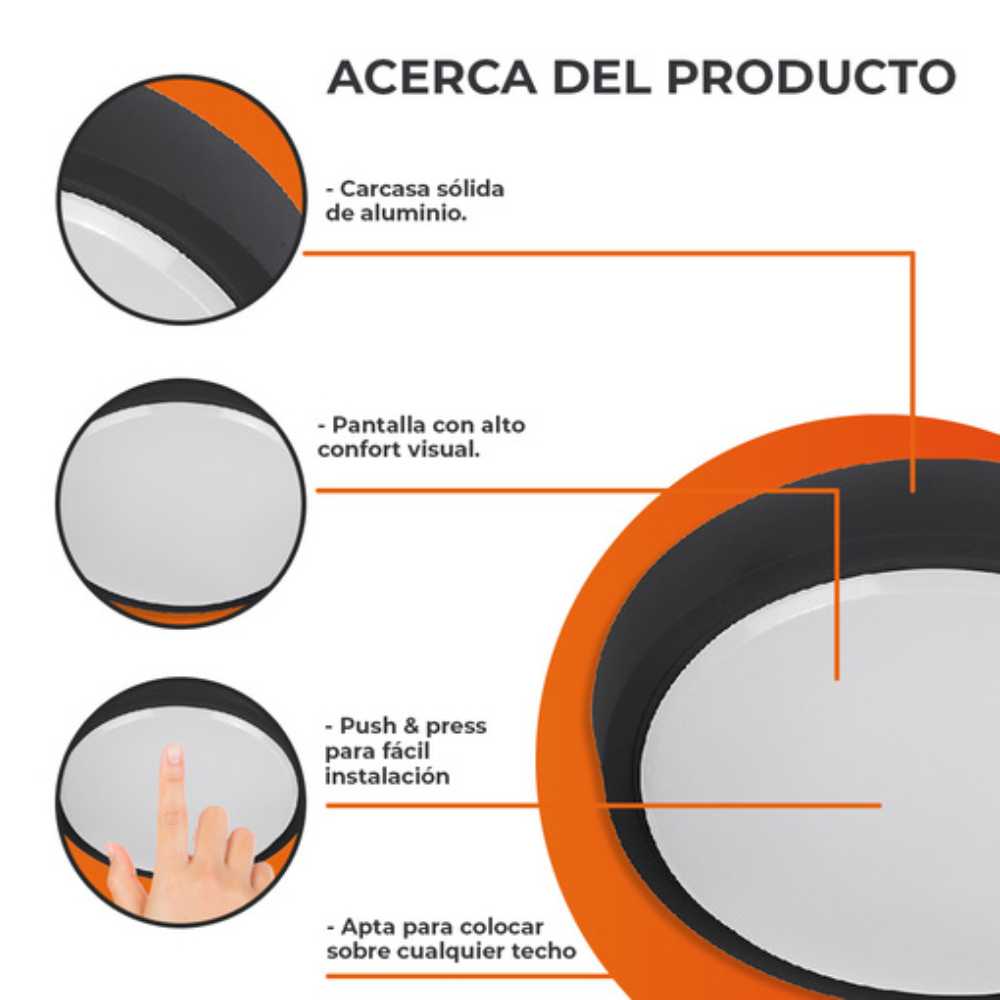 KIT DE 3 PIEZAS DE INT LED SP 10W100-240V700LM3000K NGO