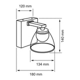 KIT DE 2 PIEZAS DE LUMINARIO INT LED 10W 600LM 30K STN