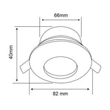 KIT DE 7 PIEZAS DE LÁMPARA DE INTERIOR EMPOTRABLE ADRIA I TECNOLITE A PRUEBA DE VAPOR BASE GX5.3 SATINADO