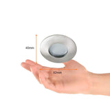 KIT DE 7 PIEZAS DE LÁMPARA DE INTERIOR EMPOTRABLE ADRIA I TECNOLITE A PRUEBA DE VAPOR BASE GX5.3 SATINADO