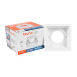 KIT DE 3 PIEZAS DE LAMPARA EMPOTRABLE TECNOLITE URANIUM II BASE GX5.3 CUADRADO