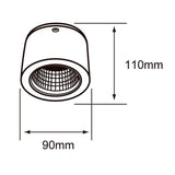 KIT DE 2 PIEZAS DE LAMPARA DE INTERIOR LED ASHLESHA TECNOLITE 10W SPOT LUZ SUAVE CALIDA LED INTEGRADO