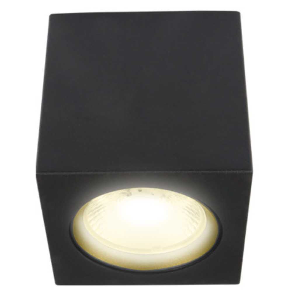 KIT DE 2 PIEZAS DE LAMPARA DE INTERIOR LED TECNOLITE ASTEROPE PARA SOBREPONER 10W LUZ SUAVE CALIDA NEGRO