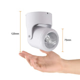 KIT DE 2 PIEZAS DE SPOT LED TECNOLITE ALNIYA I PARA SOBREPONER DIRIGIBLE 10W LUZ SUAVE CÁLIDA LED INTEGRADO BLANCO