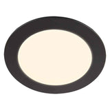 KIT DE 4 PIEZAS DE LÁMPARA DE INTERIOR EMPOTRABLE LED NOVA I NEGRO TECNOLITE NO ATENUABLE LED INTEGRADO 11W LUZ SUAVE CÁLIDA