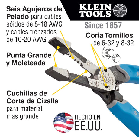 PELACABLES CORTE P/CIZALLA S8-18/T10-20AWG KLEIN USA