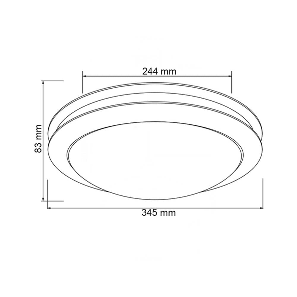 KIT DE 2 PIEZAS DE LAMPARA DE INTERIOR LATINA I TECNOLITE PARA SOBREPONER BASE E27