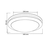 KIT DE 2 PIEZAS DE LAMPARA DE INTERIOR LATINA I TECNOLITE PARA SOBREPONER BASE E27