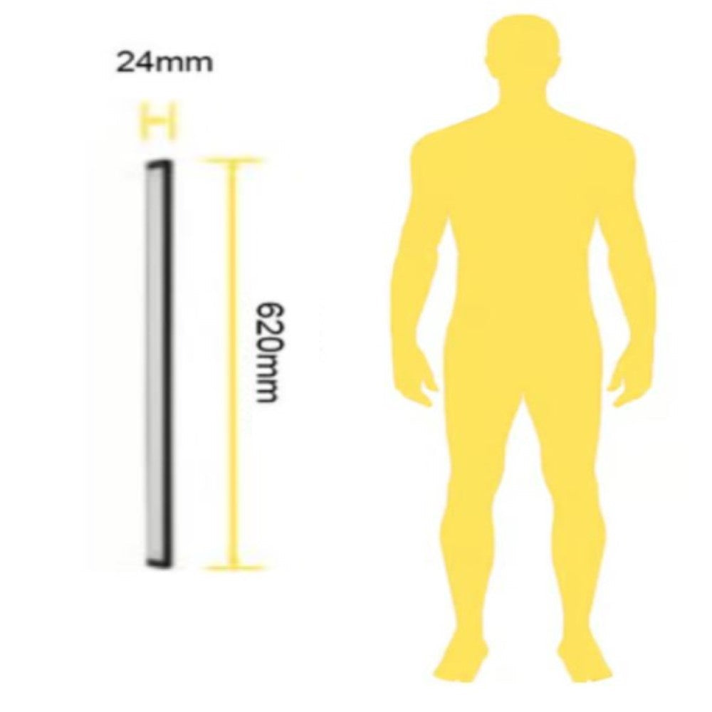 KIT DE 2 PIEZAS DE INTERIOR REGLETA LED 12W 6500K NEGRO