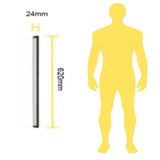 KIT DE 2 PIEZAS DE INTERIOR REGLETA LED 12W 6500K NEGRO