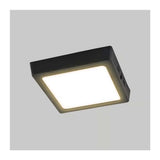 KIT DE 8 PIEZAS DE LUM LED SOBREPONER CUADRADO 12W 3000K 100-240V NEGRO