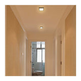 KIT DE 8 PIEZAS DE LUM LED SOBREPONER CUADRADO 12W 3000K 100-240V NEGRO