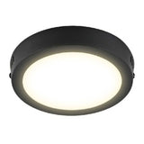 KIT DE 8 PIEZAS DE LUM LED SOBREPONER REDONDO 12W 3000K 100-240V NEGRO