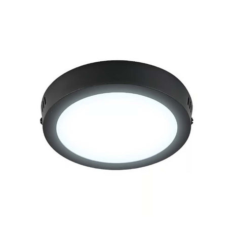 KIT DE 8 PIEZAS DE LUM LED SOBREPONER REDONDO 12W 6500K 100-240V NEGRO
