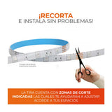 KIT DE 3 PIEZAS DE TIRA INT BLUE LED 12W100-240V200LM BCO