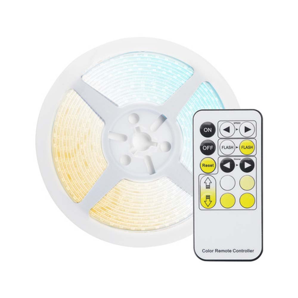 KIT DE 2 PIEZAS DE TIRA INT/EXT LED 12W12VCDIP20-IP65 BCO