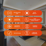 KIT DE 2 PIEZAS DE TIRA INT/EXT LED 12W12VCDIP20-IP65 BCO