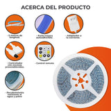 KIT DE 2 PIEZAS DE TIRA INT/EXT LED 12W12VCDIP20-IP65 BCO