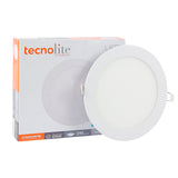 KIT DE 11 PIEZAS DE LÁMPARA DE INTERIOR EMPOTRABLE BUCARAMANGA VII TECNOLITE NO ATENUABLE 12W LED INTEGRADO LUZ BLANCA NEUTRA *** OFRECER 86446 ***