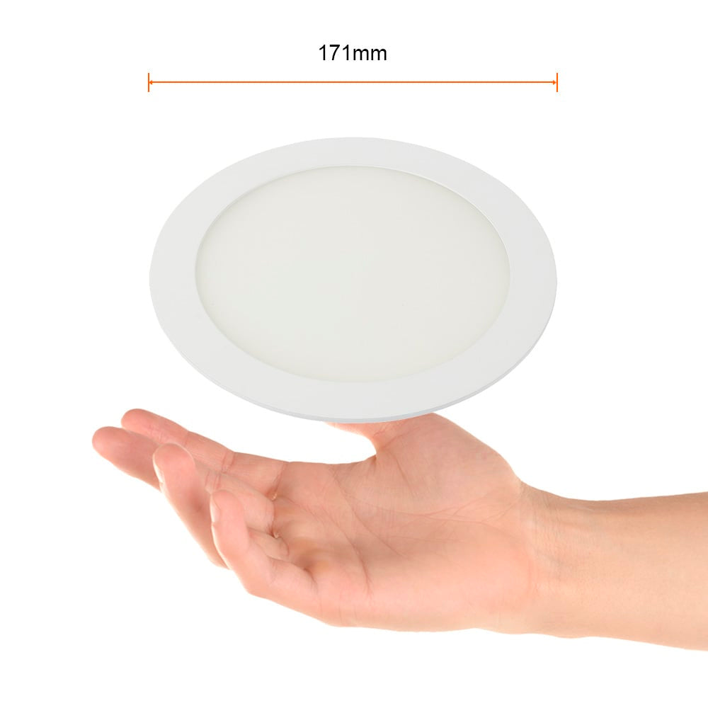 KIT DE 11 PIEZAS DE LÁMPARA DE INTERIOR EMPOTRABLE BUCARAMANGA VII TECNOLITE NO ATENUABLE 12W LED INTEGRADO LUZ BLANCA NEUTRA *** OFRECER 86446 ***