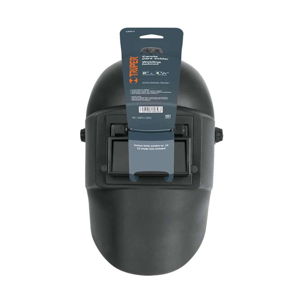 KIT DE 3 CARETAS ERGONOMICAS PARA SOLDAR COLOR NEGRO TRUPER