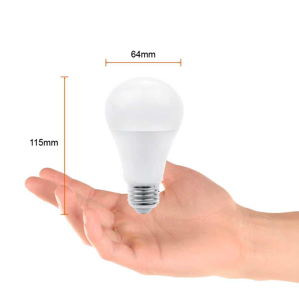 KIT DE 9 PIEZAS DE FOCO LED TECNOLITE 13W LUZ DE DIA BASE E27 ATENUABLE