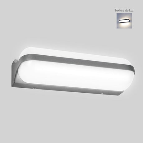 KIT DE 2 PIEZAS DE LAMPARA DE EXTERIOR LED CLAUDIO TECNOLITE PARA SOBREPONER 13W LUZ BLANCA NEUTRA