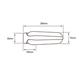 KIT DE 2 PIEZAS DE LAMPARA DE EXTERIOR LED CLAUDIO TECNOLITE PARA SOBREPONER 13W LUZ BLANCA NEUTRA
