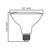 KIT DE 5 PIEZAS DE FOCO LED TECNOLITE PAR38 13W LUZ AZUL BASE E27