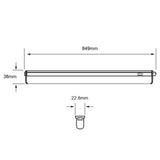 KIT DE 2 PIEZAS DE LÁMPARA LINEAL LED TECNOLITE RUBIDEA III PARA SOBREPONER 14W LUZ BLANCA DINÁMICA