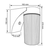 KIT DE 2 PIEZAS DE LÁMPARA DE EXTERIOR LED VITORIO II TECNOLITE PARA SOBREPONER 14W LUZ DE DÍA BASE E27