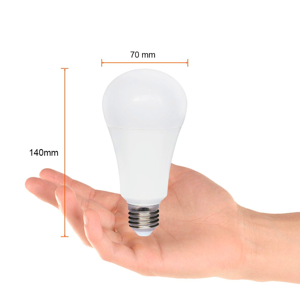 KIT DE 8 PIEZAS DE FOCO LED TECNOLITE 15W ATENUABLE LUZ SUAVE CÁLIDA BASE E27