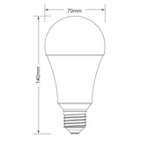 KIT DE 8 PIEZAS DE FOCO LED TECNOLITE 15W ATENUABLE LUZ SUAVE CÁLIDA BASE E27