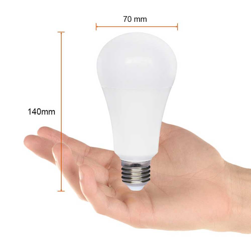 KIT DE 6 PIEZAS DE FOCO LED TECNOLITE 15W LUZ DE DÍA BASE E27 ATENUABLE