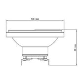 KIT DE 3 PIEZAS DE FOCO LED TECNOLITE HELIUM I TIPO AR111 ATENUABLE 15W LUZ SUAVE CÁLIDA BASE G53
