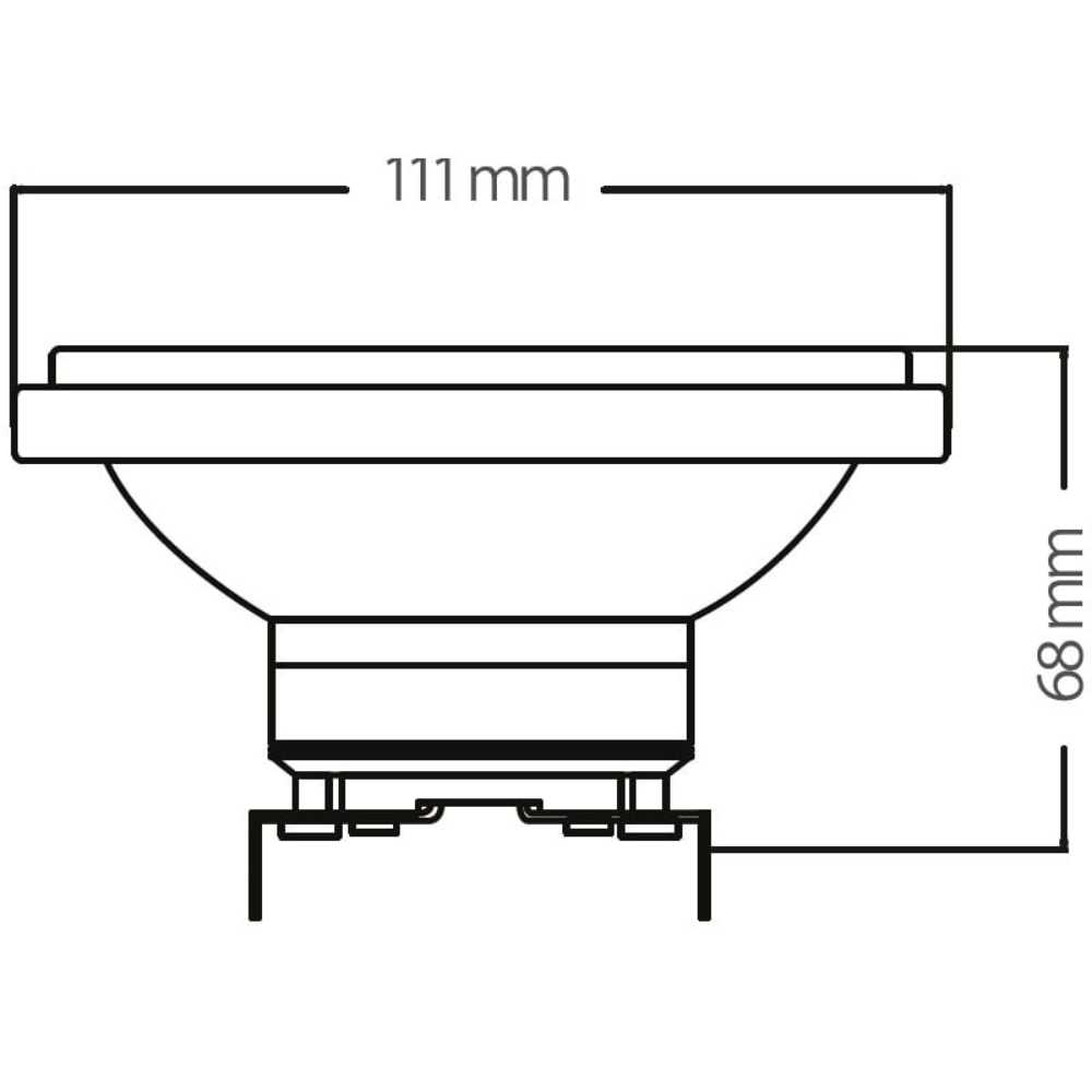 KIT DE 3 PIEZAS DE FOCO LED TECNOLITE ATENUABLE 15W LUZ DE DÍA BASE G53