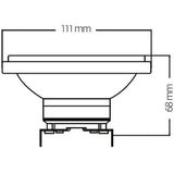 KIT DE 3 PIEZAS DE FOCO LED TECNOLITE ATENUABLE 15W LUZ DE DÍA BASE G53