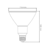 KIT DE 4 PIEZAS DE FOCO LED TECNOLITE PAR38 15W ATENUABLE 6500 BASE E27