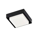 KIT DE 2 PIEZAS DE PLAFON CUADRO LED SOBREP. TECHO 15W/127V. 3000K A PBA. VAPOR ALUM. NEGRO OKAB I