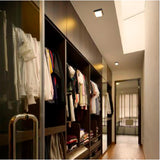 KIT DE 2 PIEZAS DE PLAFON CUADRO LED SOBREP. TECHO 15W/127V. 3000K A PBA. VAPOR ALUM. NEGRO OKAB I