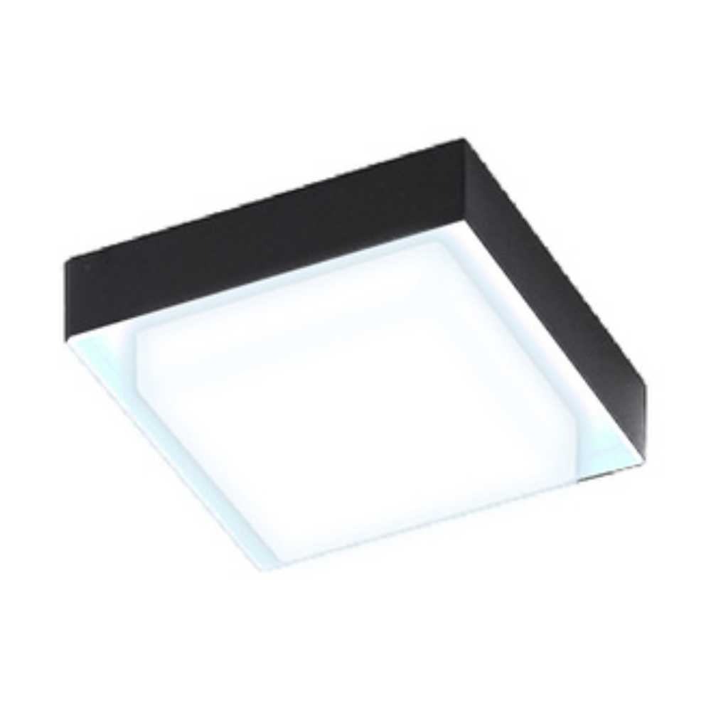 KIT DE 2 PIEZAS DE EXT PLAFONES LED 15W127V6500K NEGRO OKAB I