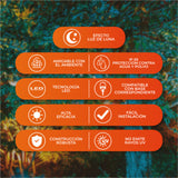 KIT DE 2 PIEZAS DE FOCO LED TECNOLITE PAR38 16W LUZ DE LUNA COLOR VERDE IP65 BASE E27