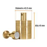 KIT DE 3 PLOMADAS DE LATÓN, DE 16 OZ, CON CENTRO Y GUÍA MAGNÉTICA, COLOR ORO TRUPER