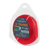 KIT DE 4 HILOS  REDONDOS PARA DESBROZADORA 63M LARGO 2.7 MM TRUPER