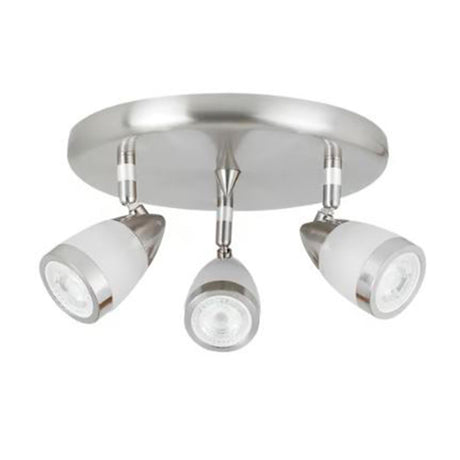 KIT DE 2 PIEZAS DE LUMINARIO INTERIOR SOBREP/TECHO 3 LUCES 18W 100-240V GU10 3X50W CRISTAL PERLADO SATINADO TECNOLITE